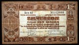 97 OLANDA ZILVERBON 1 GULDEN 1938 SR. 999