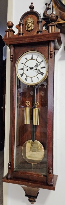 Ceas de perete cu pendula si 2 greutati Lenzkirch II