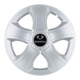 Set 4 Capace Roti 14 inchi (R14) Bis Gri-Negru, Compatibile Cu SsangYoung, Autohelix MSA