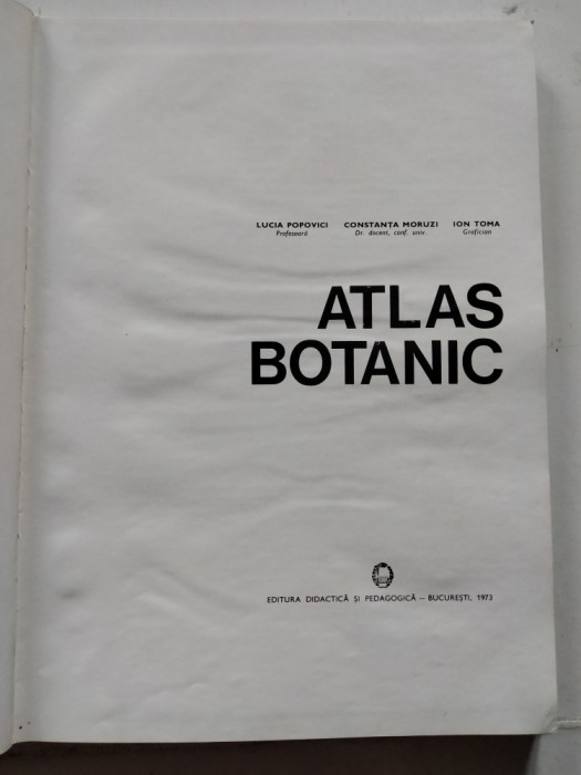 Atlas botanic 1973