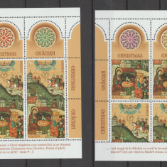 ROMANIA 2022 CRACIUN Set 2 minicoli cu cate 6 timbre(3 serii) LP.2395 MNH**