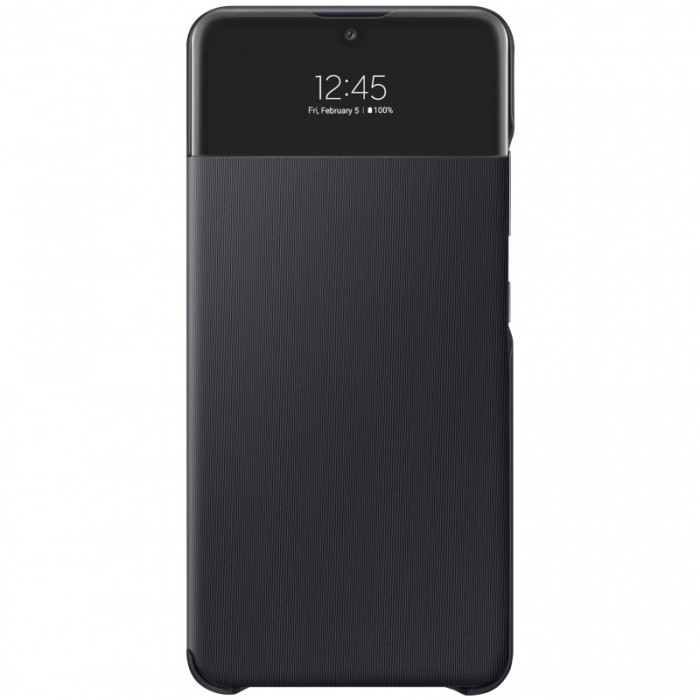 Husa Samsung Galaxy A32 LTE A325, S View Wallet, Neagra EF-EA325PBEGEE