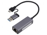 Adaptor rețea USB 3.1 Gigabit Ethernet Grey