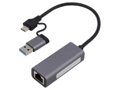 Adaptor rețea USB 3.1 Gigabit Ethernet Grey