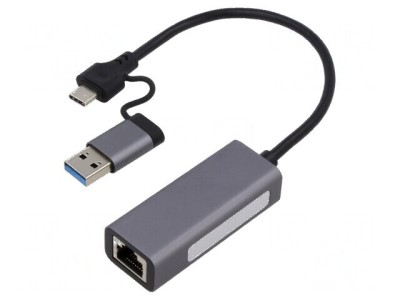 Adaptor rețea USB 3.1 Gigabit Ethernet Grey foto
