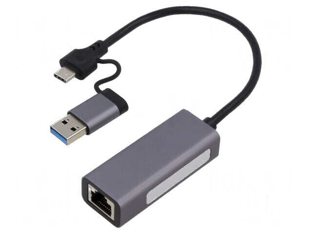 Adaptor rețea USB 3.1 Gigabit Ethernet Grey