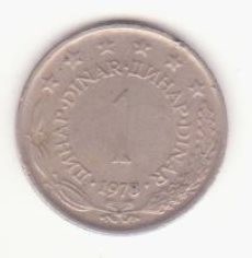 Iugoslavia 1 dinar 1978 foto