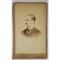 STUDIO CHEMAR FRERES , BRUXELLES , DOMN CU CRAVATA , FOTOGRAFIE C.D.V. , 1872