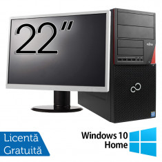 Pachet Calculator Fujitsu Siemens P720, Intel Core i3-4130 3.40GHz, 4GB DDR3, 500GB SATA, DVD-ROM + Monitor 22 Inch + Windows 10 Home NewTechnology Me foto