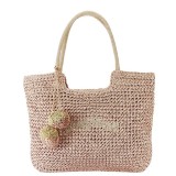 Geanta de plaja roz FloraCO C1014 11