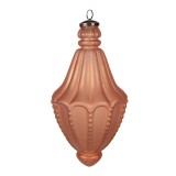 Cumpara ieftin Set 2 globuri brad Craciun sticla portocalie 14x26 cm