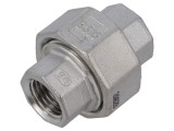 Conector dublu plat GEBO cu garnitură mamă-mamă 6330-014