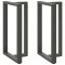 vidaXL Picioare de masă de bar &icirc;n formă de T, 2 buc., antracit, 60x35x(100-101) cm, oțel 4013094