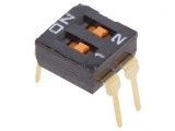 Comutator DIP-SWITCH 2 Secțiuni ON-OFF 24VDC