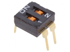 Comutator DIP-SWITCH 2 Secțiuni ON-OFF 24VDC