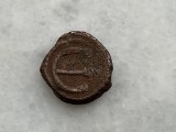 Moneda Bizantina Medievala Cupru 14mm, 2.44g