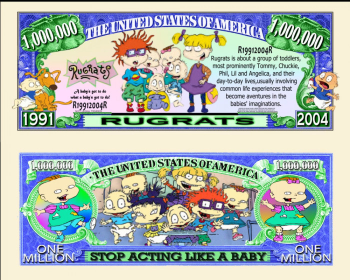 !!! SUA = FANTASY NOTE (TJ6) = DESENE ANIMATE : RUGRATS - 2014 - UNC