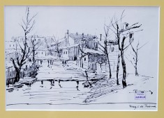 JEAN CHELLER (1911-1952) - CASE VECHI PE DAMBOVITA