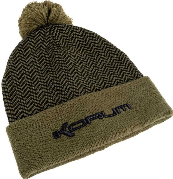 Caciula Korum Thermal Beanie Hat, Black-Olive