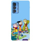 Husa compatibila cu Motorola Edge 20 Lite model Ed Edd n Eddy The cul de sac, Silicon, TPU, Viceversa, Transparent, Carcasa