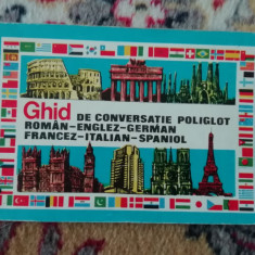 myh 421D - Ghid de conversatie poliglot - roman - englez - german - fr - it - sp