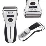 Aparat de ras Zilan ZLN-0436, 2 lame, reincarcabil, utilizare umeda/uscata, autonomie 30 min, argintiu/negru