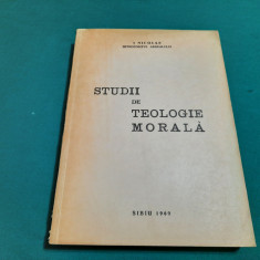 STUDII DE TEOLOGIE MORALĂ/ NICOLAE, MITROPOLITUL ARDEALULUI/AUTOGRAF/ 1969