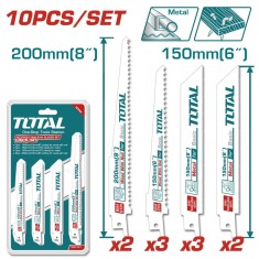 Set 10 buc lame fierastrau sabie Total pentru lemn si metal 150mm, 200mm