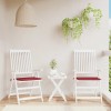 VidaXL Perne scaune grădină 2 buc. roșu vin 40x40x4 cm țesătură Oxford