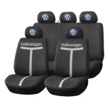 Set Huse Scaune Universale HLX1 Compatibile cu Volkswagen &ndash; Negru/Gri