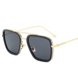 Cumpara ieftin Ochelari de soare unisex, SG164, Negru/Auriu