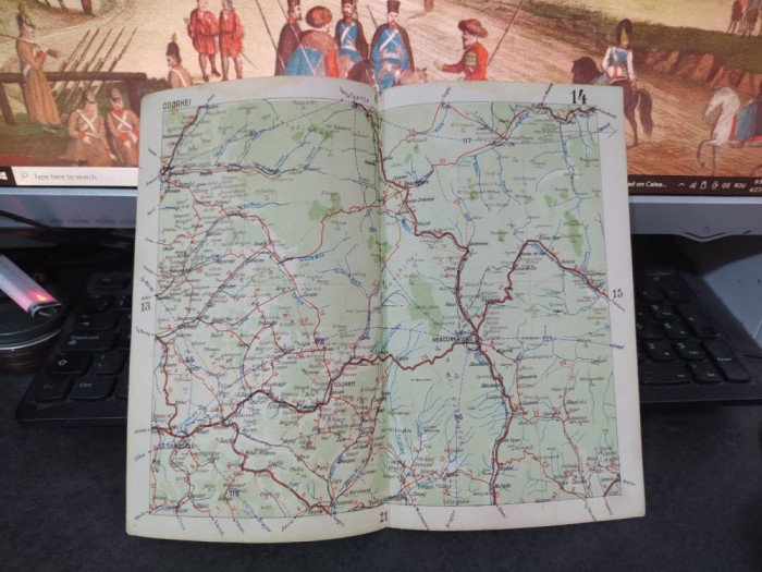 Odorhei, Reghin, Sighișoara, Miercurea Ciuc, Gheorghieni hartă color c. 1930 109