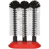 Perie de spălat pahare cu placă de aspirație - 3 x 25 cm