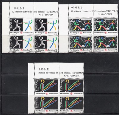 Spania 1989 - Jocurile Olimpice - Barcelona &amp;#039;92, Bloc de 4, MNH foto