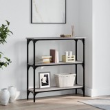 Cumpara ieftin Măsuță consolă, gri sonoma, 75x22,5x75 cm, lemn prelucrat