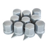 Cumpara ieftin Set 10 Bucati Capac Plastic Pentru Prezon Roata Cu Indicator 32 Gri 41 Mm