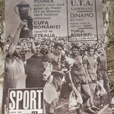 myh 112 - Revista SPORT - nr 12/iunie 1969 - Dinamo Bucuresti