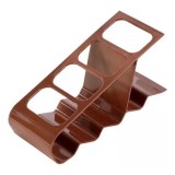 Suport de Birou, din Plastic, pentru Telecomenzi, Telefoane, 18 x 7 x 9 cm, Maro