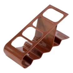Suport de Birou, din Plastic, pentru Telecomenzi, Telefoane, 18 x 7 x 9 cm, Maro