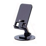 Suport Birou Rotativ 360 Telefon Tableta Aluminiu Negru Universal 4-12.9 inch