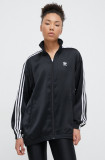 Adidas Originals bluză femei, culoarea negru, cu imprimeu IU2516