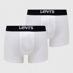 Levi's boxeri 2-pack barbati, culoarea alb