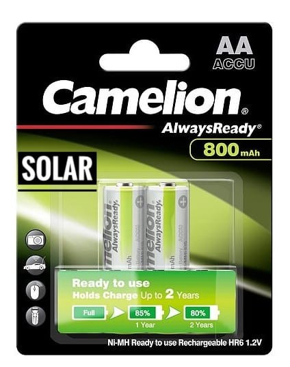 Acumulatori pentru lampi solare, AA, HR6, 800 mAh, 2 buc | Okazii.ro