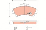 TRW GDB1584 COTEC set placute frana,frana disc