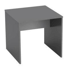 Birou din mdf laminat gri Rioma II 80x80x76 cm