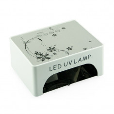 Lampa LED/UV, 36 W, timer, motive florale foto