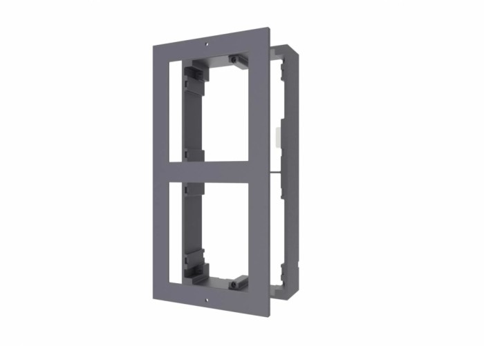 Panou frontal pentru 2 module de videointerfon modular Hikvision DS-KD-ACW2;