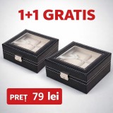 Cumpara ieftin Ofert? Limitat?: 1 + 1 CADOU &ndash; Caset? Depozitare 6 Ceasuri Piele Eco