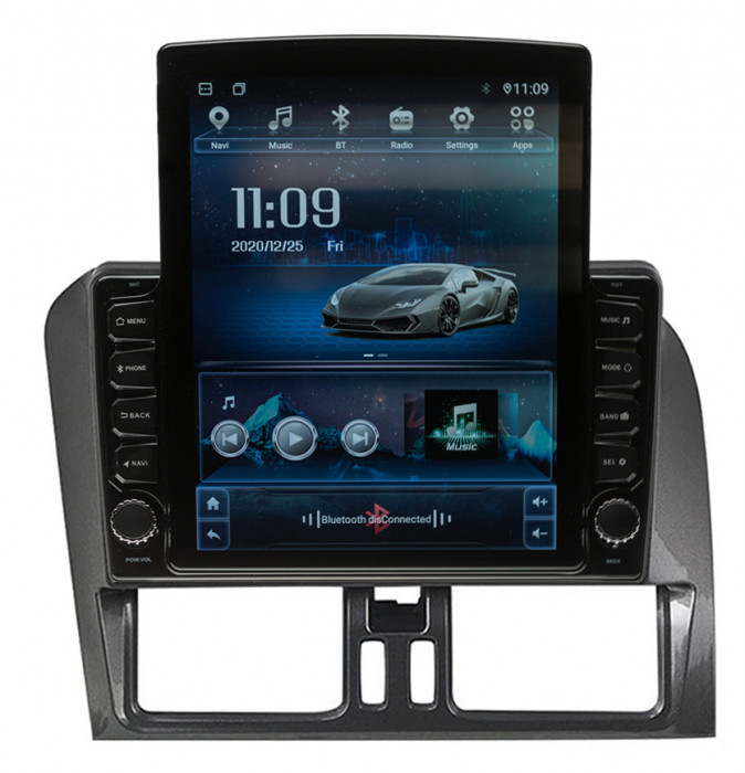 Navigatie Volvo XC60 2008-2017 AUTONAV ECO Android GPS Dedicata, Model XPERT 16GB Stocare, 1GB DDR3 RAM, Display Vertical Stil Tesla 10&quot; , WiFi, 2 x U