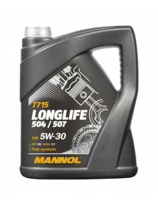 Ulei pentru motor MANNOL O.E.M. Longlife 504/507 5W-30 LL 5L foto
